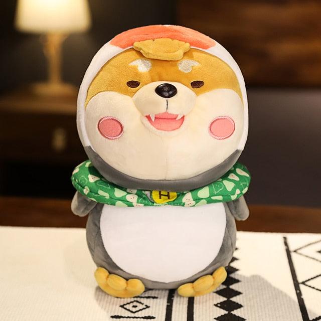 Kawaii Round Face Shiba Inu Plushie 9" hat Stuffed Animals Plushie Depot