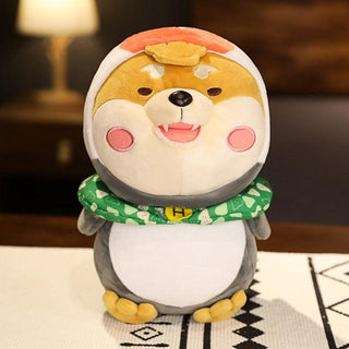 Kawaii Round Face Shiba Inu Plushie 9" hat Stuffed Animals - Plushie Depot