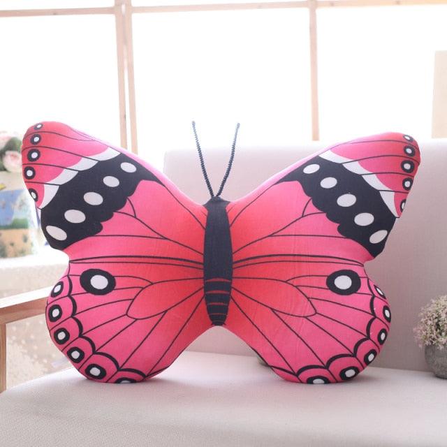 Realistic Butterfly Plush Toys Pink Stuffed Animals - Plushie Depot