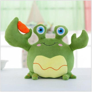 8" Cute Crab Plush Toys, Stuffed Animal Kids Crab Plush green Plushie Depot