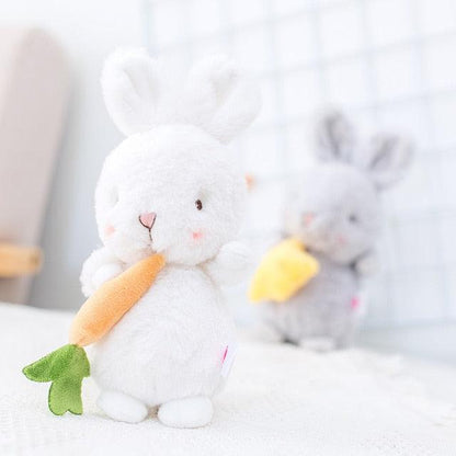 Angora Bunny Rabbit Plushie 9'' white bunny Plushie Depot