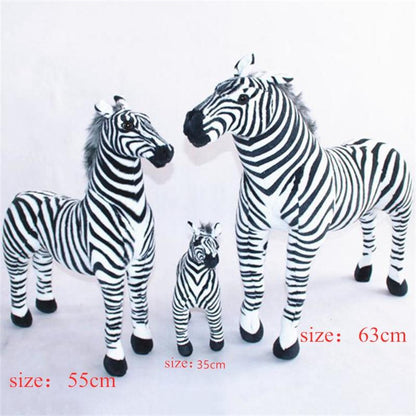 Standing Zebra Animal Stuffed Plush Toy - Plushie Depot