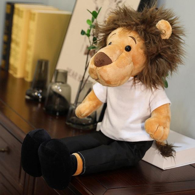 Big size the kings eternal monarch lion Stuffed Doll Animal Plush toy White Plushie Depot
