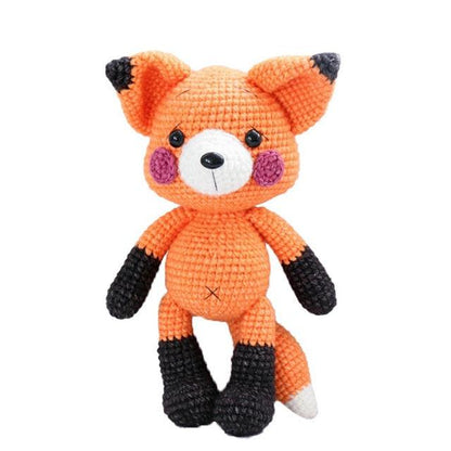 handmade panda and Fox Amigurumi fox Crochet Knitted Stuffed animals for kids fox Plushie Depot