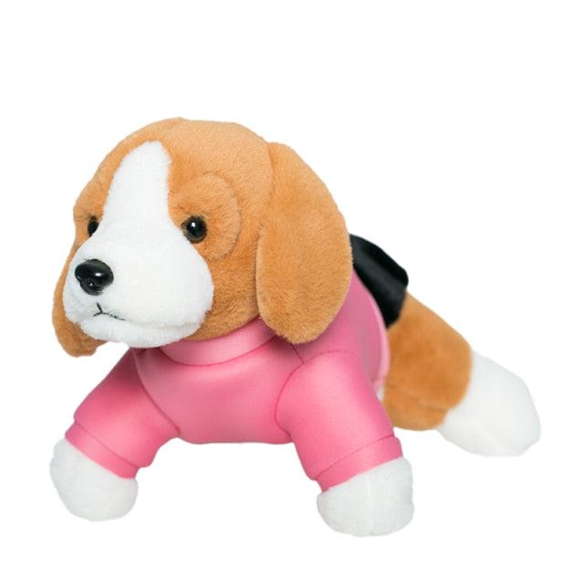 Golden retriever Dog Pillow Plush Toy Rose Pink - Plushie Depot