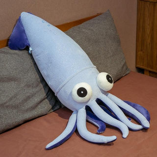 27"-48" Lifesize Gigantic Cute Squid Stuffed Animal Plush Dolls blue Plushie Depot
