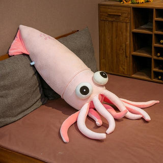 27"-48" Lifesize Gigantic Cute Squid Stuffed Animal Plush Dolls pink Plushie Depot