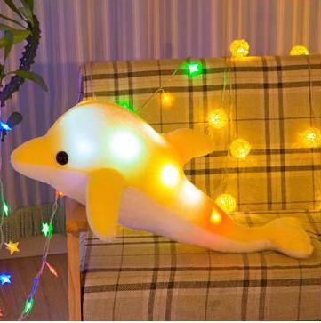 Light Up Dolphin Pillow Stuffed Toys Yellow Stuffed Animals Plushie Depot