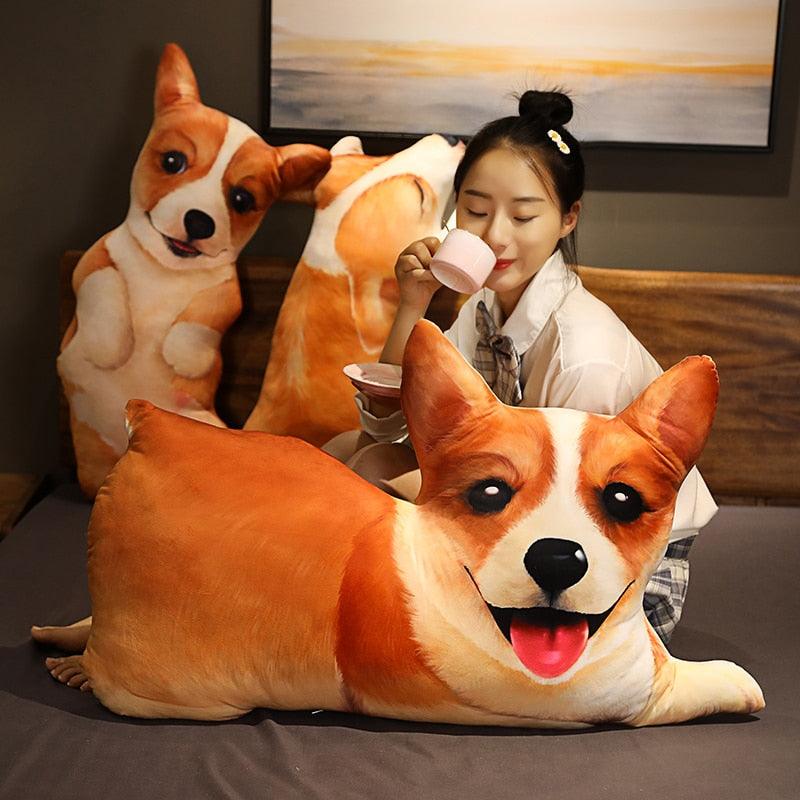 Soft 3D Corgi Dog Stuffed Animal Stuffed Animals - Plushie Depot