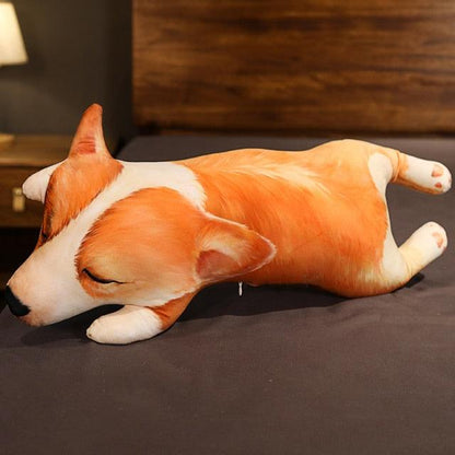 Soft 3D Corgi Dog Stuffed Animal Pink Stuffed Animals - Plushie Depot