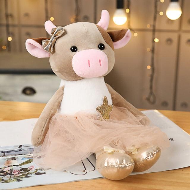 1pc 16.5" Cute & Lovely Dressing Cloth Animal Ballet Mouse Plush Toys 38cm cattle 5 Stuffed Animals Plushie Depot