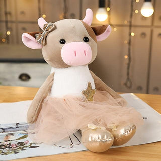 1pc 16.5" Cute & Lovely Dressing Cloth Animal Ballet Mouse Plush Toys 38cm cattle 5 Plushie Depot