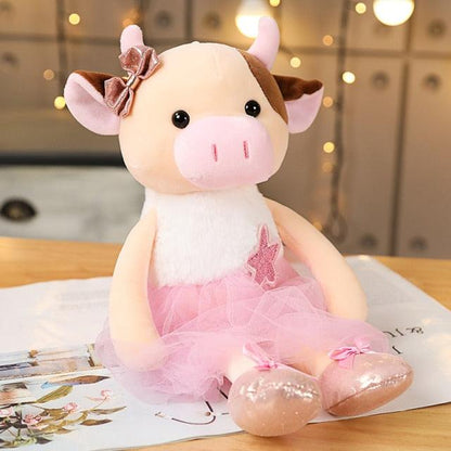 1pc 16.5" Cute & Lovely Dressing Cloth Animal Ballet Mouse Plush Toys 38cm cattle 6 Stuffed Animals Plushie Depot