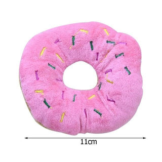 Funny Donut Pet Toy Plush strawberry XXL United States Plushie Depot