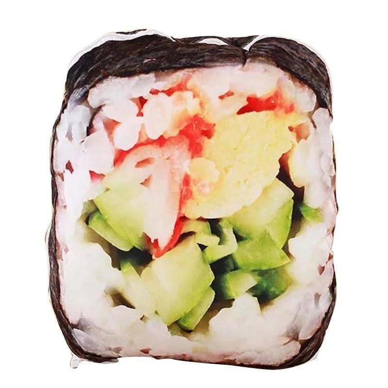 Funny Japanese Sushi Roll Pillow Plushie Depot