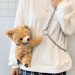 9-12" Cute Teddy Bear Plush Backpack Bags - Plushie Depot