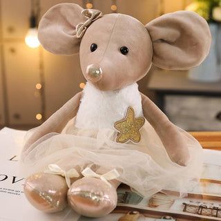 Cute Ballet Mouse Stuffed Animal Plush Toy, Great Gift for Children Plushie Depot