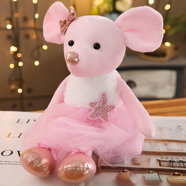 Cute Ballet Mouse Stuffed Animal Plush Toy, Great Gift for Children 42cm pink mouse Stuffed Animals Plushie Depot