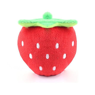 Super Cute Plush Squeaky Dog Toys Strawberry Plushie Depot