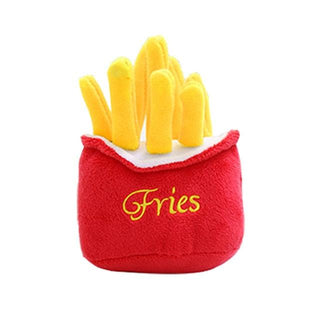 Super Cute Plush Squeaky Dog Toys French fries Plushie Depot