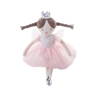 13.3" Cute Pink Ballerina Girl Princess Dress Plush Toy Doll - Plushie Depot