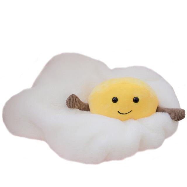 Cute Sunny Side Up Egg Food Plush Toy Default Title - Plushie Depot
