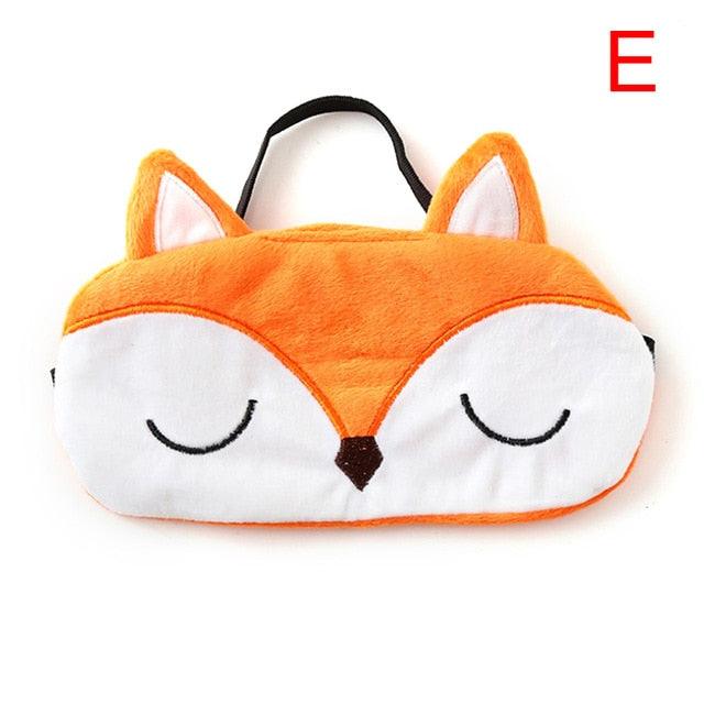 Realistic 3D Cartoon Animal Sleep Mask Fox Sleep Masks Plushie Depot