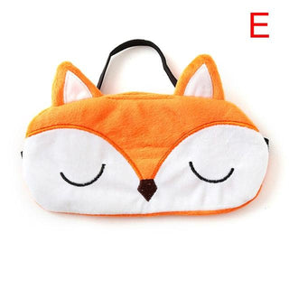 Realistic 3D Cartoon Animal Sleep Mask Fox Plushie Depot