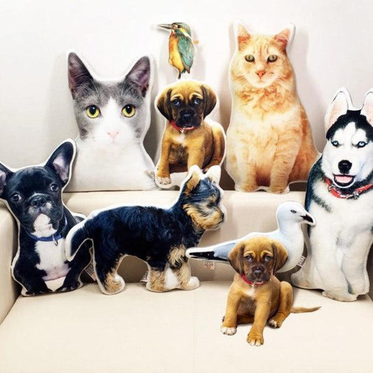 Custom Photo Realistic Pet Plush Pillow (send us a photo of your pet) Stuffed Animals - Plushie Depot
