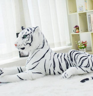 29" - 35" Huge Lifelike Tiger, Leopard Plush Toys, Stuffed Wild Animals white tiger Stuffed Animals - Plushie Depot