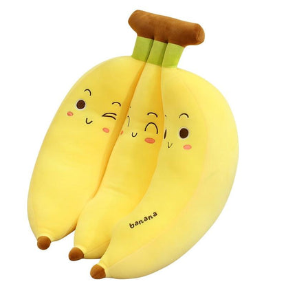 Huggable Creative Banana Fruit Pillow Pillows - Plushie Depot