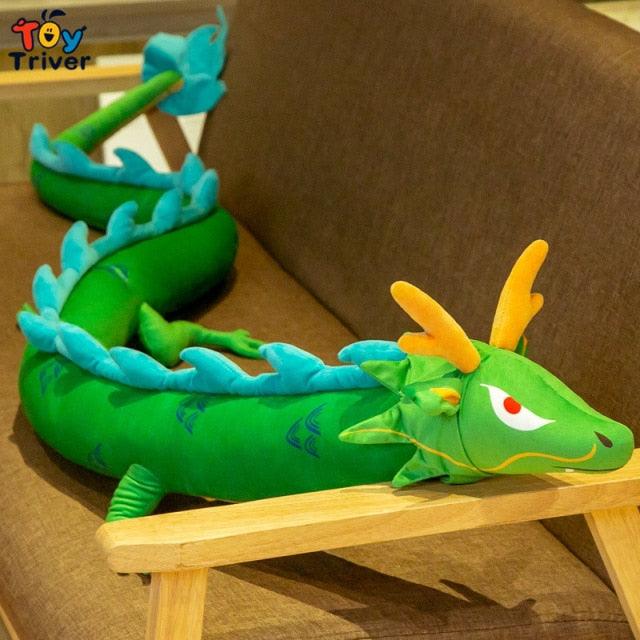 Giant Big Chinese Dragon Plush Toy green dragon Plushie Depot
