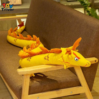 Giant Chinese Dragon Plush Toy yellow dragon Plushie Depot