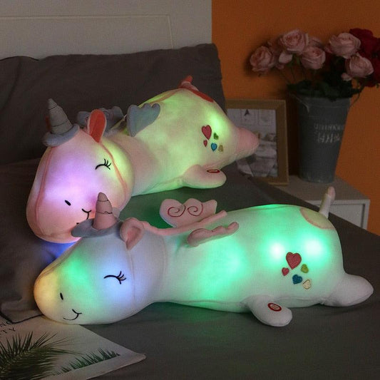 Lovely Glowing LED Light Unicorn Plush Toy Plushie Depot