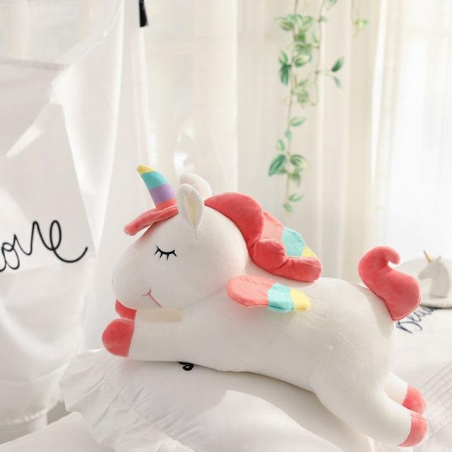 Unicorn Doll Pillow Plush Toy white Plushie Depot