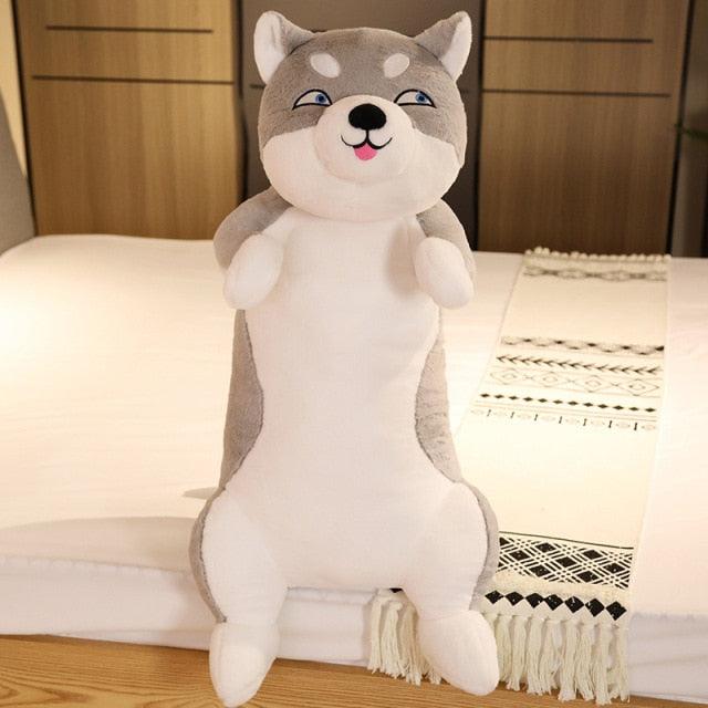 Giant Shiba Inu & Husky Dog Plush Toys Husky Open Eyes Stuffed Animals Plushie Depot