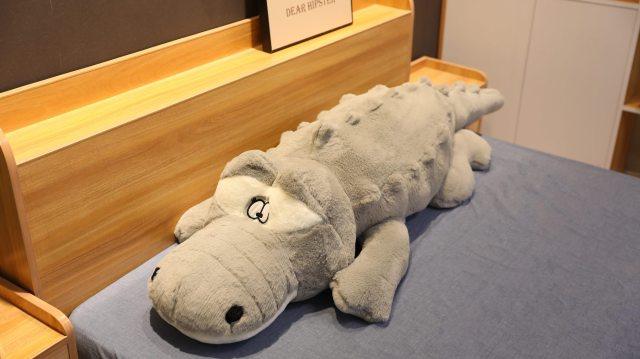 Huge, Multiple Sizes Cute Crocodile Stuffed Animals Plush Toys gray Plushie Depot