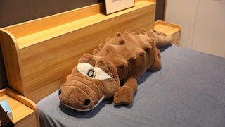 Huge, Multiple Sizes Cute Crocodile Stuffed Animals Plush Toys brown - Plushie Depot