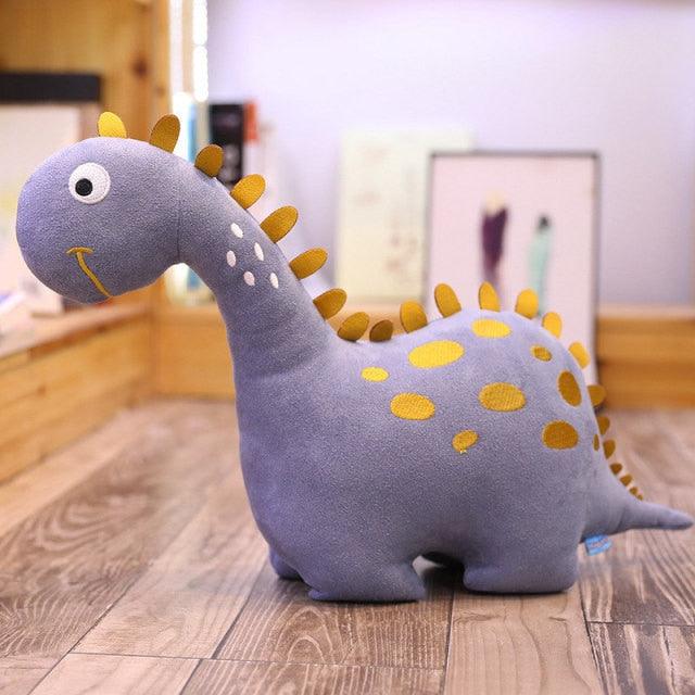 Creative Cartoon Dinosaur Plush Toys 30cm Gray - Plushie Depot