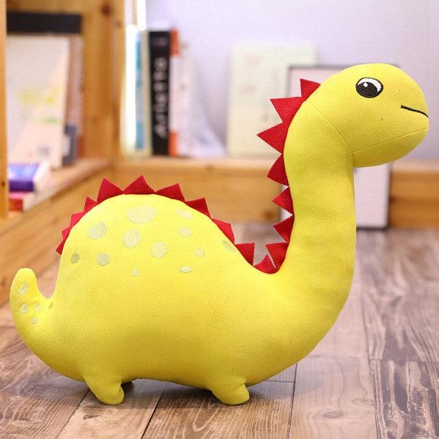 Creative Cartoon Dinosaur Plush Toys 30cm Yellow - Plushie Depot
