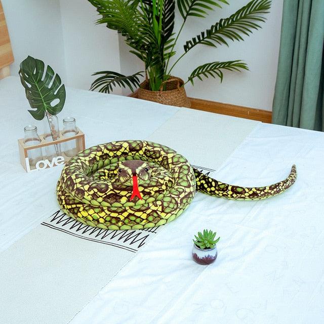 Giant 3D Snake Plushies green Plushie Depot