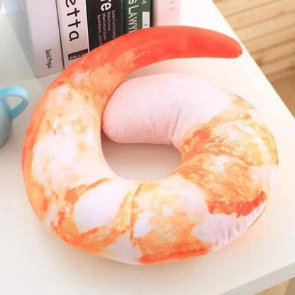 Funny U Shaped Shrimp Neck Cushion Plush Toys Plushie Depot
