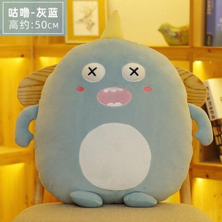 Kawaii Little Monster Plush Toys 25cm Gray Monster Plushie Depot