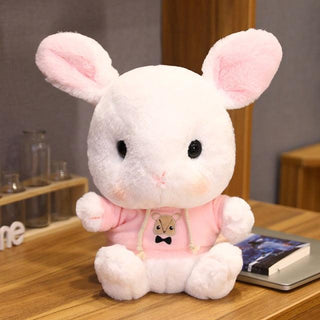 Adorable Baby Rabbit Plushies White pink Plushie Depot