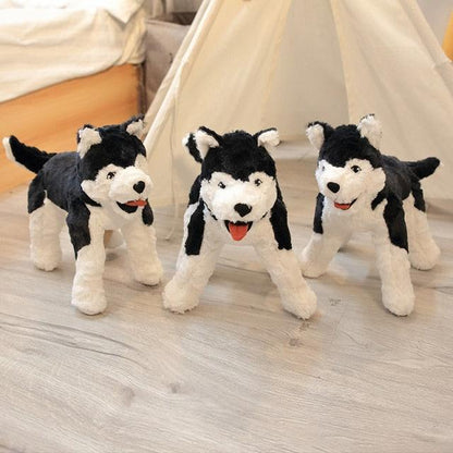 Siberian Wolf Husky Dog Pillow Plush Toy stand husky 10'' Plushie Depot