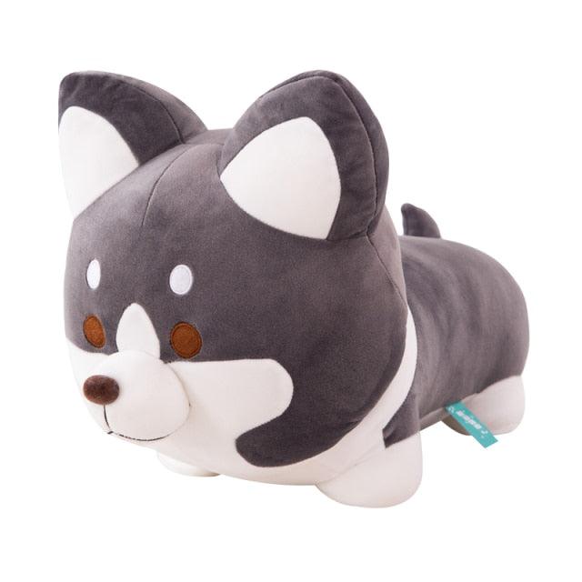Cute Corgis Dog Pillow Plush Toy Grey Corgi Dog Plushie Depot