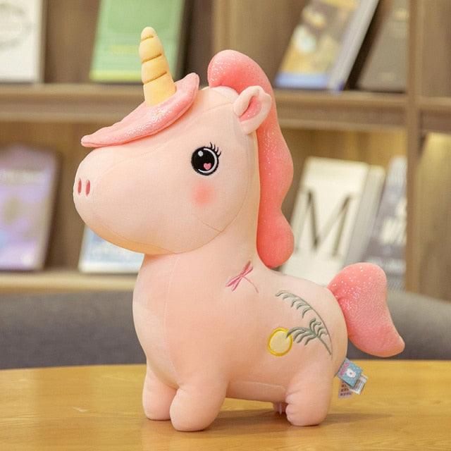 9" - 20" Lovely Rainbow Unicorn Plush Toys, Kawaii Unicorn Toys Pink Plushie Depot