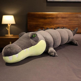 Ferocious Alligator Plush Toy gray Plushie Depot