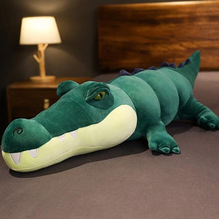 Ferocious Alligator Plush Toy Army Green Plushie Depot