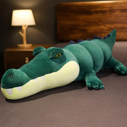 Ferocious Alligator Plush Toy Army Green Stuffed Animals - Plushie Depot